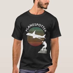 T-shirt Planespotter Pilote Aéronef Surveiller la compagni