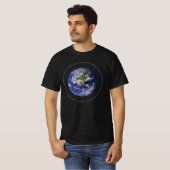T-shirt Planet Earth Space - Christian John 3:16 Religion (Devant entier)