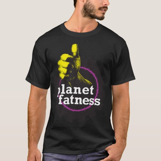 T-shirt Planet Fatness funny (Devant)