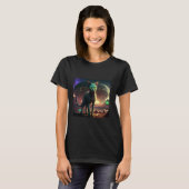 T-shirt Planète de chat extraterrestre (Devant entier)