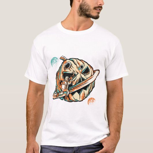 T-shirt Planète Halloween (Devant)