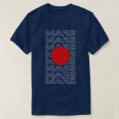 T-shirt Planète Mars Conception minimale (Design devant)