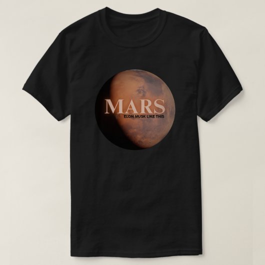 T-shirt Planète Mars Drôle (Design devant)