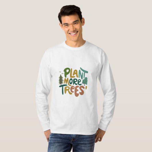 T-shirt Planète plus d'arbres (Devant entier)