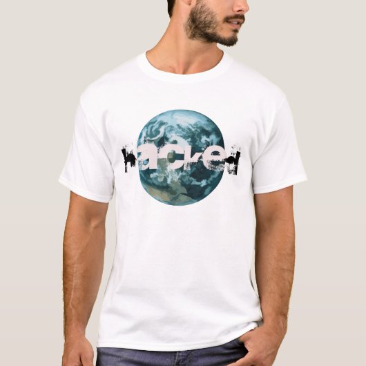 T-shirt planète Terre piratée (Devant)