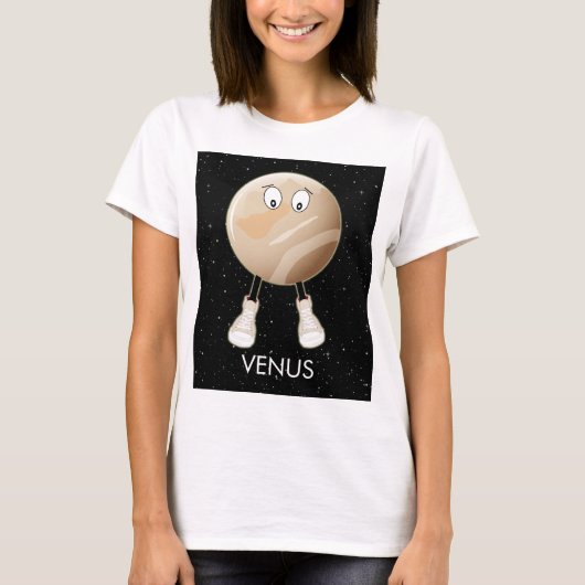 T-shirt Planète Vénus & Étoiles (Devant)