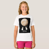 T-shirt Planète Vénus & Étoiles (Devant entier)
