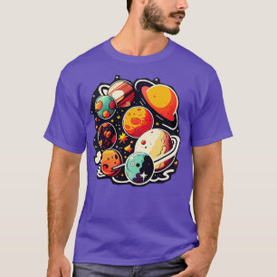 T-shirt Planètes art cosmos