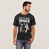 T-shirt Planètes astronautes spatiales Sept Ans 7ème B (Devant entier)