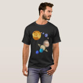 T-shirt Planètes Dans Le Système Solaire - Science (Devant entier)