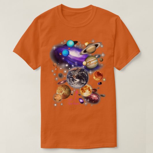 T-shirt Planètes du système solaire (Design devant)
