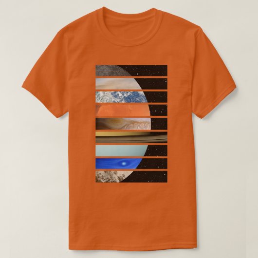 T-shirt Planètes du système solaire 1 (Design devant)