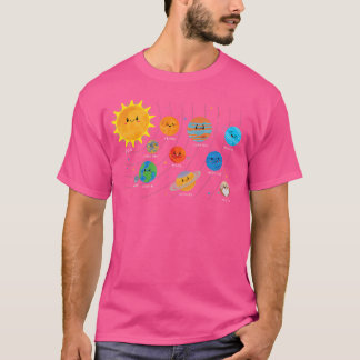 T-shirt Planètes du système solaire Astronaut du Soleil As