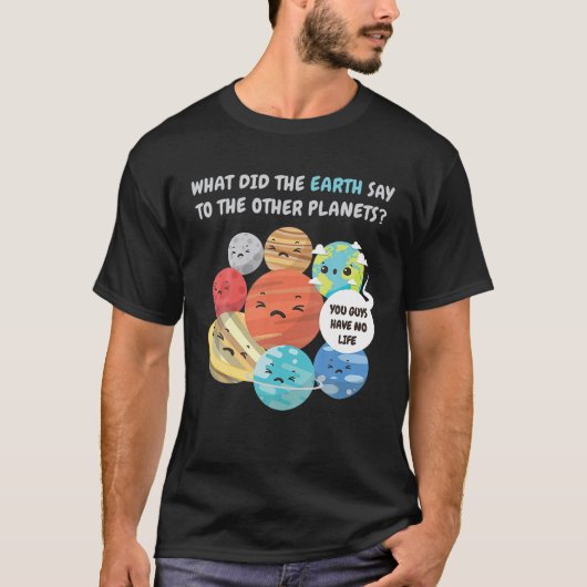 T-shirt Planètes du système solaire drôle Terre (Devant)