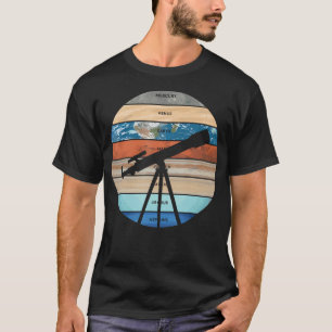 T-shirt Planètes du système solaire Galaxie Astronomie Obs