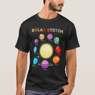 T-shirt Planètes du système solaire Science Espace Garçons