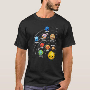 T-shirt Planètes du système solaire Science Planète spatia