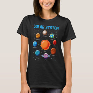 T-shirt Planètes du système solaire STEM Espace