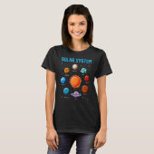 T-shirt Planètes du système solaire STEM Espace (Devant entier)