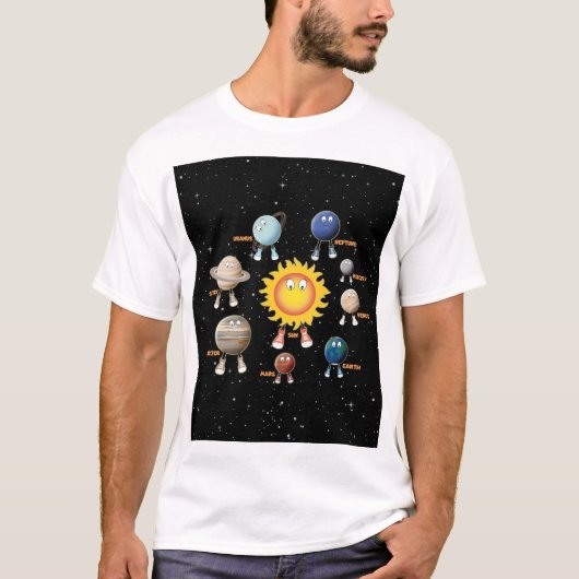 T-shirt Planètes et le système solaire (Devant)