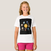 T-shirt Planètes et système solaire (Devant entier)