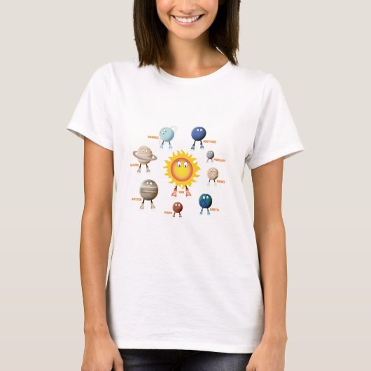 T-shirt Planètes et système solaire (Devant)