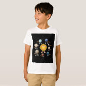 T-shirt Planètes et système solaire (Devant entier)