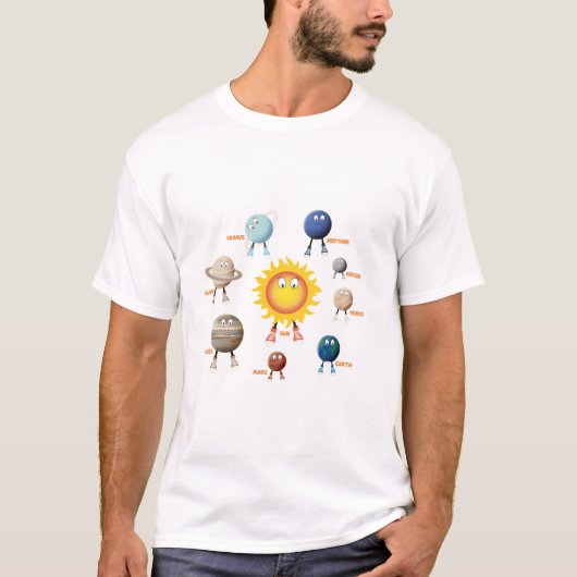 T-shirt Planètes et système solaire (Devant)