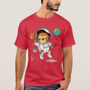 T-shirt Planètes Lazy Animal Astronomie spatiale Astronome