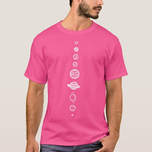 T-shirt Planètes noires (Devant)