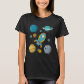 T-shirt Planètes Sciences Espace extra-atmosphérique Rocke (Devant)