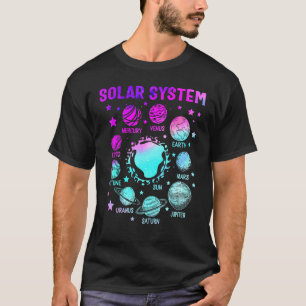 T-shirt Planètes solaires Système Espace Extérieur Planète