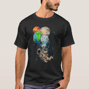T-shirt Planètes spatiales Ballons Anniversaire Astronaut