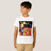 T-shirt Planètes Système Solaire (Devant entier)