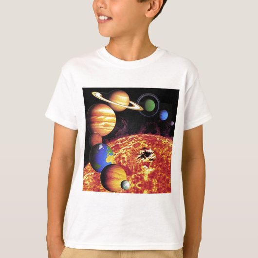 T-shirt Planètes Système Solaire (Devant)