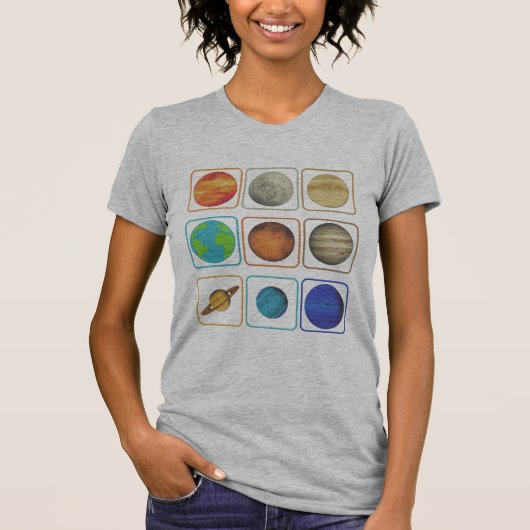 T-shirt Planètes Système Solaire (Devant)