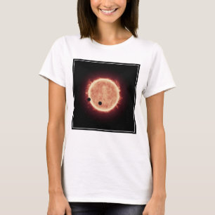 T-shirt Planètes Transitant Red Nwarf Star Dans Trappist-1