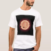 T-shirt Planètes Transitant Red Nwarf Star Dans Trappist-1 (Devant)