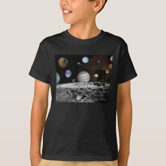 T-shirt Planets du système solaire (Devant)