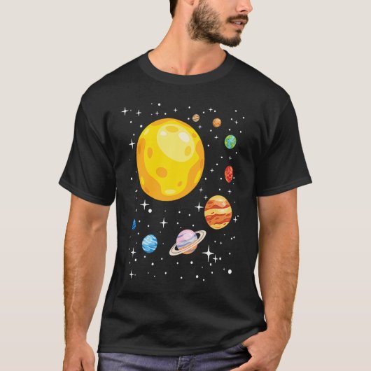 T-shirt Planets Solar System Planetarium Astronomy Astroph (Devant)