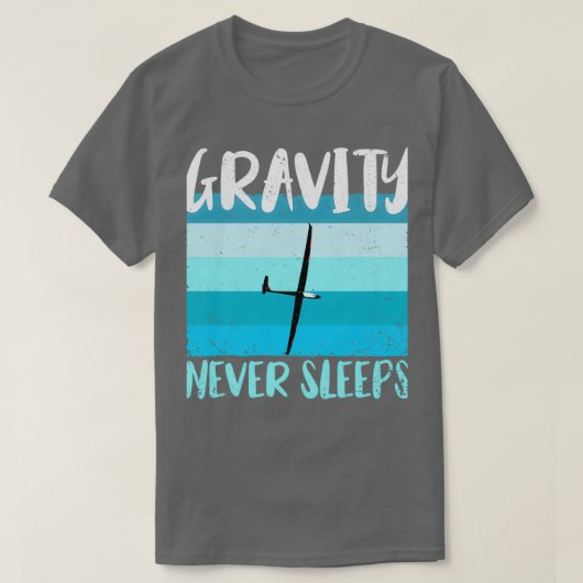 T-shirt planeur pilote planeur volant avion planeur 7 (Design devant)