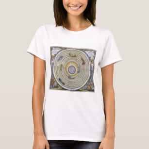 T-shirt Planisphère Ptolémaïque vintage par Andreas Cellar