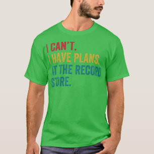 T-shirt Plans au magasin de disques Funny Vinyl LP Collect