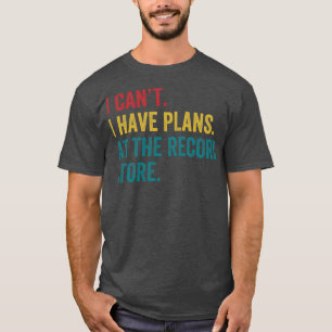 T-shirt Plans au magasin de disques Funny Vinyl LP Collect