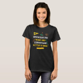 T-shirt Plans de cours de chignon désordonné de Shepherd's (Devant entier)