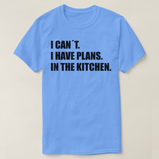 T-shirt Plans de cuisson dans la cuisine Baker (Design devant)