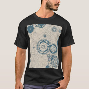 T-shirt Plans de l'ingénieur engrenages Architecture Struc