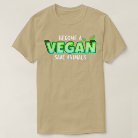 T-shirt Plant Based Diet Save Animals Vegetarian Vegan T-S (Design devant)