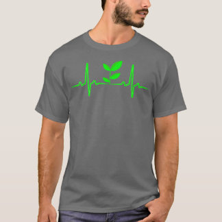 T-shirt Plant Heartbeat, Vegan Pulse, Vegetarian Vegan Pul