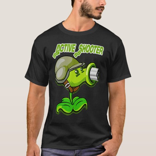 T-shirt Plant   Shooter (Devant)